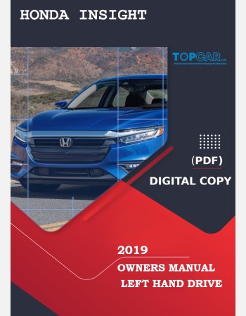 honda insight 2019 owners manual